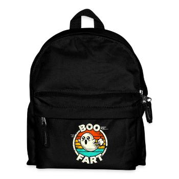 Lustiger Geist furzt – Halloween Spaß - Kinder Rucksack - Schwarz - Vorne