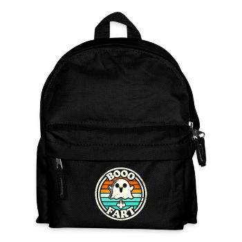 Lustiger Geist furzt – Halloween Spaß - Kinder Rucksack - Schwarz - Vorne