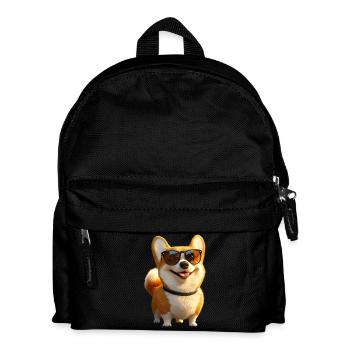 Corgi Welsh Corgi Cardigan Dog Cute Welsh Corgi - Kids' Backpack - black - Front