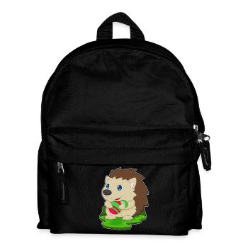 Stachelschwein Weihnachten Weihnachtskugel - Kinder Rucksack - Schwarz - Vorne