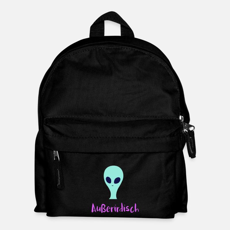 Mysteriöser Alien - Kinder Rucksack - Schwarz
