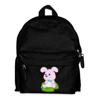 Bunny Baby Bottle Milk - Kids' Backpack - black - Front