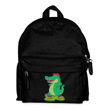 Crocodile Inline skating Inline skates - Kids' Backpack - black - Front