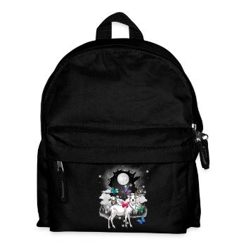 Mountains Mountains Deer Deer Butterflies Children - Kids' Backpack - black - Front