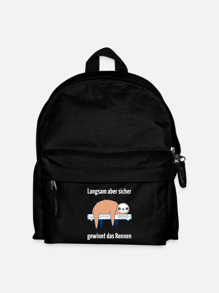 Relaxed sloth mood - Kids' Backpack - black