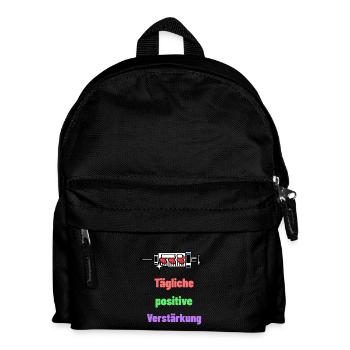Daily positive reinforcement - Kids' Backpack - black - Front