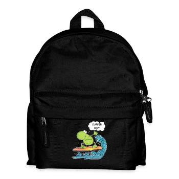 Frog Surfer Surfer Surfer Surfer Girl - Kids' Backpack - black - Front