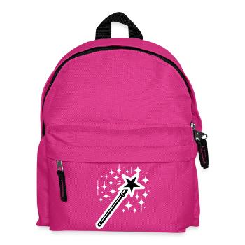 Zauberstab Magie - Kinder Rucksack - Fuchsia - Vorne