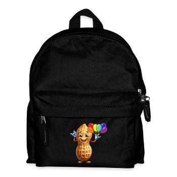 Balloons Kids Birthday Pea Nut Peanuts Nut - Kids' Backpack - black - Front