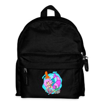 Zahl 1 Nummer Eins - Meerjungfrau Motiv - Kinder Rucksack - Schwarz - Vorne
