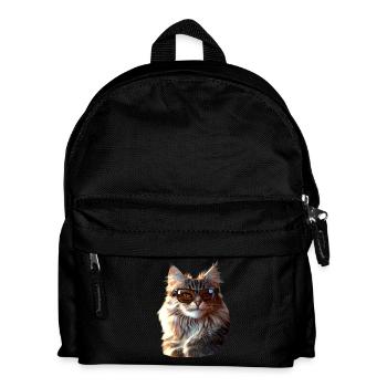 Chat de la forêt norvégienne Chat des forêts norvégiennes - Sac à dos Enfant - noir - Devant