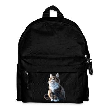 Chat de la forêt norvégienne Chat des forêts norvégiennes - Sac à dos Enfant - noir - Devant