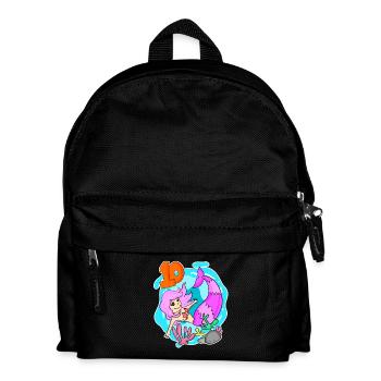 10th Birthday Motif Mermaid - Ten - 10 Years - Kids' Backpack - black - Front