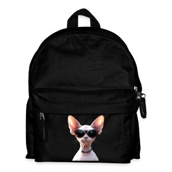 Sphynx Katze Sphynxkatze Canadian Cat Süße Sphinx - Kinder Rucksack - Schwarz - Vorne