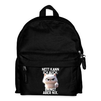 Sympa je peux aussi apporter mais pas de chats de bureau - Sac à dos Enfant - noir - Devant