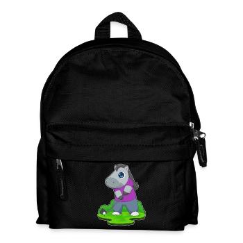 Pferd Golf Golfschläger - Kinder Rucksack - Schwarz - Vorne