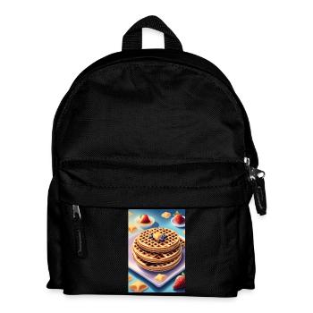 Big pile of pancakes - Kids' Backpack - black - Front