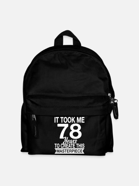 It took me 78 years to create this masterpiece - Kids' Backpack - black