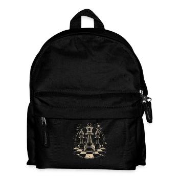 Chess Pieces Drawing - Kids' Backpack - black - Front