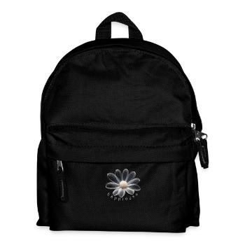 Glücksblume Happiness Flower - Kinder Rucksack - Schwarz - Vorne