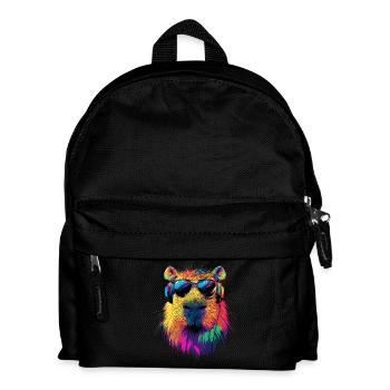 Lunettes de soleil Capybara Coloré Popart Capybara - Sac à dos Enfant - noir - Devant