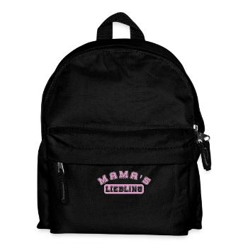 Mama's Liebling rosa Geschenk Mama Tochter - Kinder Rucksack - Schwarz - Vorne