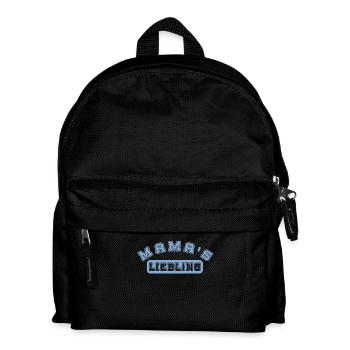 Mama's Liebling rosa Geschenk Mama Sohn Tochter - Kinder Rucksack - Schwarz - Vorne