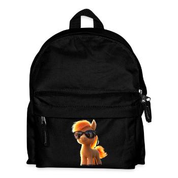 Pony Riding Pony Foal Rider Ponies Riding Pony Farm - Kids' Backpack - black - Front