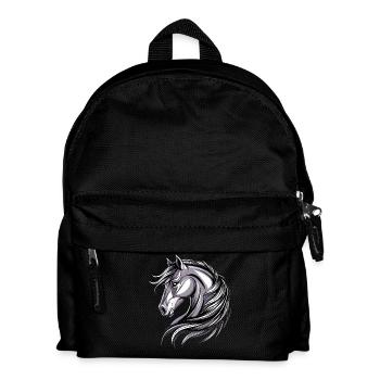Pony Riding Pony Foal Rider Ponies Riding Pony Farm - Kids' Backpack - black - Front