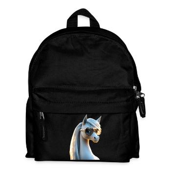 Pony Riding Pony Foal Rider Ponies Riding Pony Farm - Kids' Backpack - black - Front