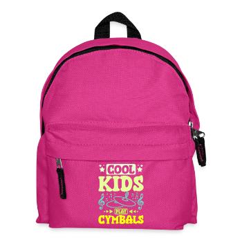 Children cool kids play Cymbals - Kinder Rucksack - Fuchsia - Vorne