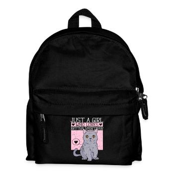 Juste une fille qui aime le kit de mère à poil court britannique - Sac à dos Enfant - noir - Devant