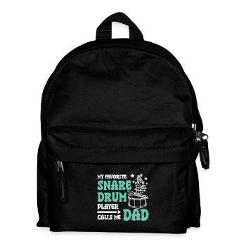 Mon joueur de caisse claire préféré m’appelle papa - Sac à dos Enfant - noir - Devant