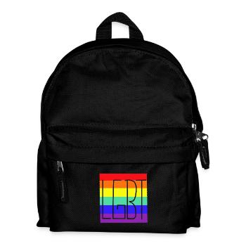 LGBT Arc-en-ciel Drapeau Gay Pride Gay - Sac à dos Enfant - noir - Devant