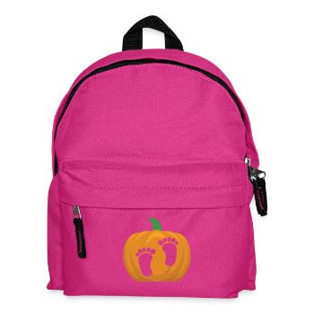 Pregnant Pregnancy Announcement Waiting - Kids' Backpack - fuchsia - Front