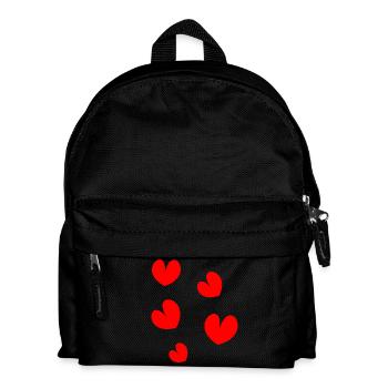HEART. NOEL. CHRISTMAS. HEARTS. HEART. FATHER's DAY - Kids' Backpack - black - Front