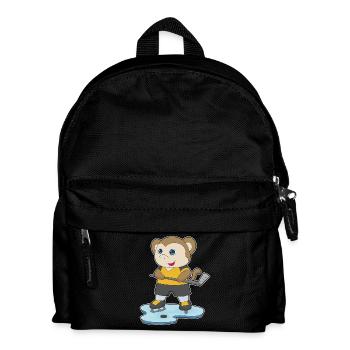 Monkey Hockey Hockey Stick - Kids' Backpack - black - Front
