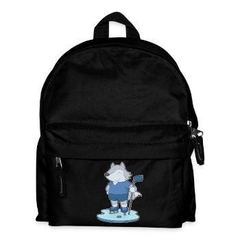 Wolf Hockey Hockey Sticks - Kids' Backpack - black - Front