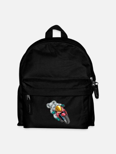 Koala Motorrad - Kinder Rucksack - Schwarz