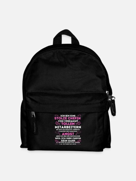 STOLZE CHEFIN VON VERDAMMT TOLLEN MITARBEITERN - Kinder Rucksack - Schwarz