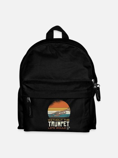Ohne Die Trompete Wäre Das Leben B - Kinder Rucksack - Schwarz