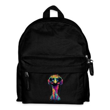 Strauss Bird Casque Popart Emu Music DJ Strauss - Sac à dos Enfant - noir - Devant