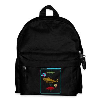 Cast Your Line Share the Love Autism Awareness - Kids' Backpack - black - Front