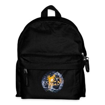 bateau pirate, pirates, capitaine, voilier, - Sac à dos Enfant - noir - Devant