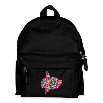 Geometric Sunfish Colorful - Kids' Backpack - black - Front