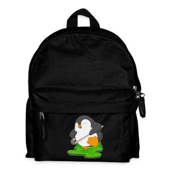 Pinguin Feldhockey Hockeyschläger - Kinder Rucksack - Schwarz - Vorne