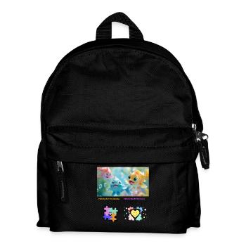 Fishing for Friendship Embracing Differences - Kids' Backpack - black - Front