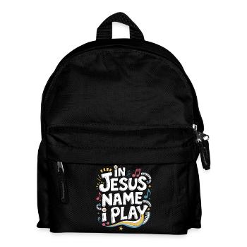 Playing for Faith - Kids' Backpack - black - Front