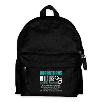 Funny About Corrections Officer - Kids' Backpack - black - Front