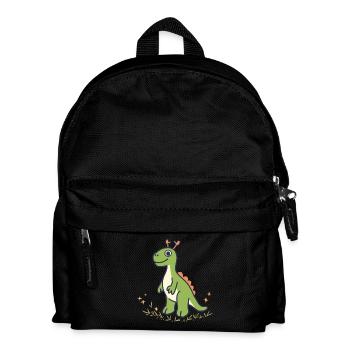 DINOSAURIER - Kinder Rucksack - Schwarz - Vorne